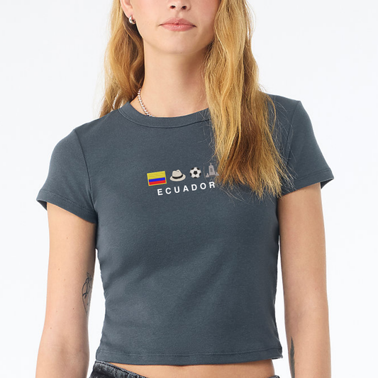 Ecuador Icons Embroidered Baby Tee