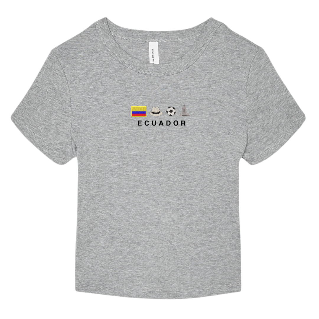 Ecuador Icons Embroidered Baby Tee