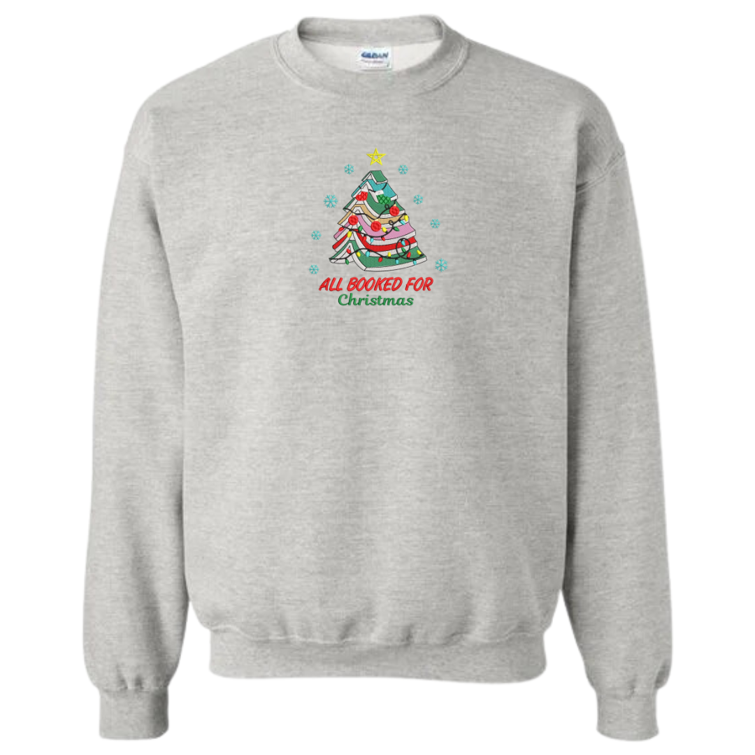 All Booked for Christmas Crewneck