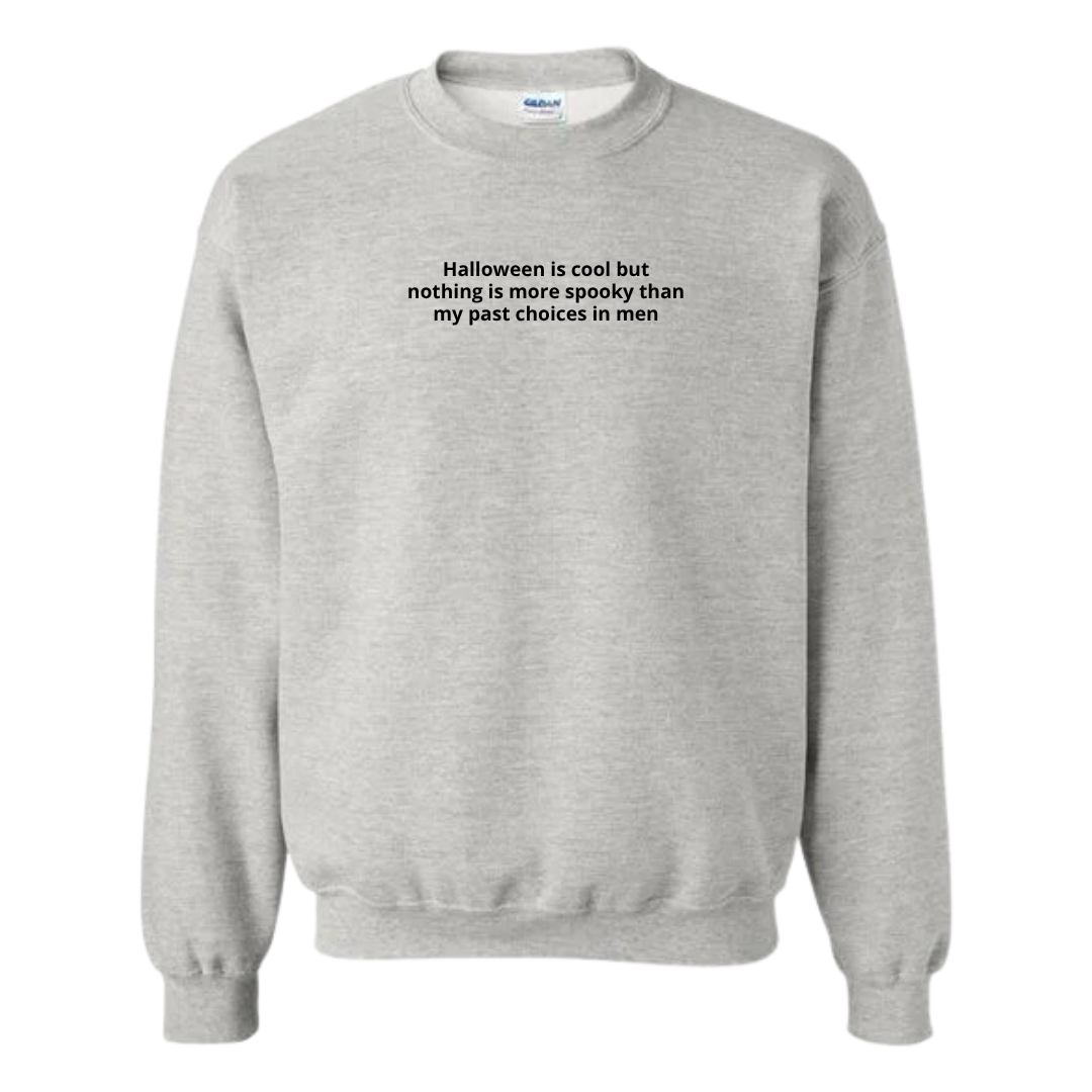 Past Choices in Men Embroidered Crewneck Sweatshirt