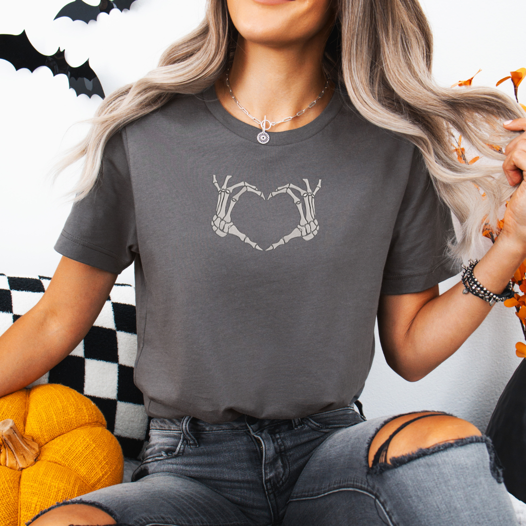 Skeleton Love Hands Tee