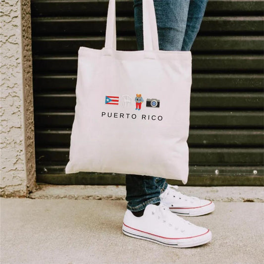 DTMF Puerto Rico Icons Tote Bag