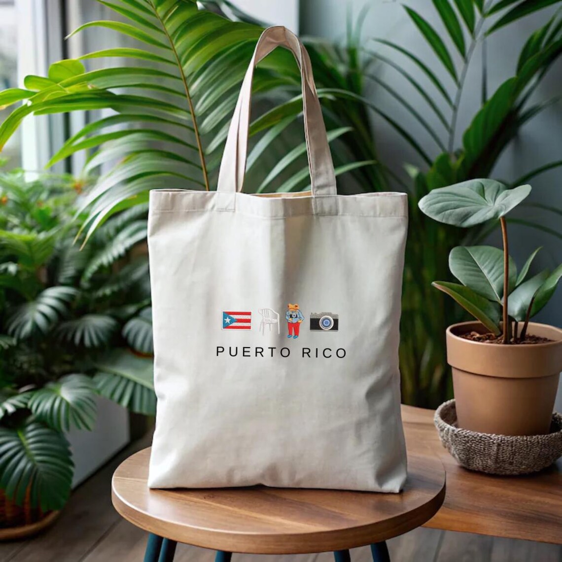 DTMF Puerto Rico Icons Tote Bag