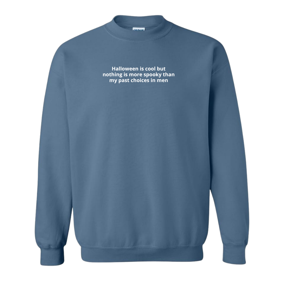 Past Choices in Men Embroidered Crewneck Sweatshirt