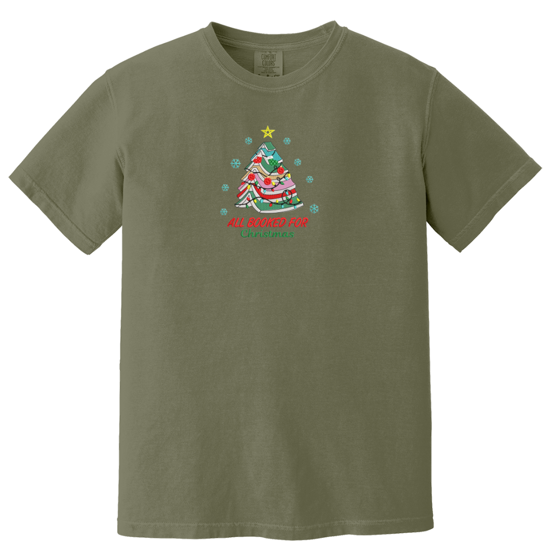 All Booked for Christmas Tee