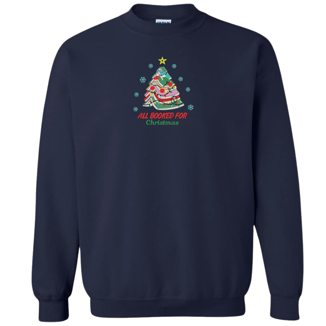 All Booked for Christmas Crewneck