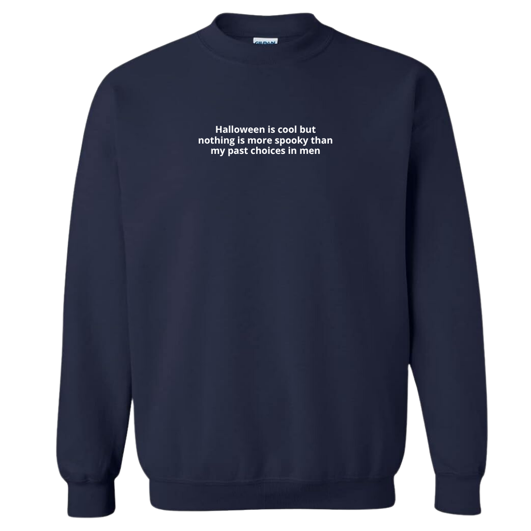 Past Choices in Men Embroidered Crewneck Sweatshirt
