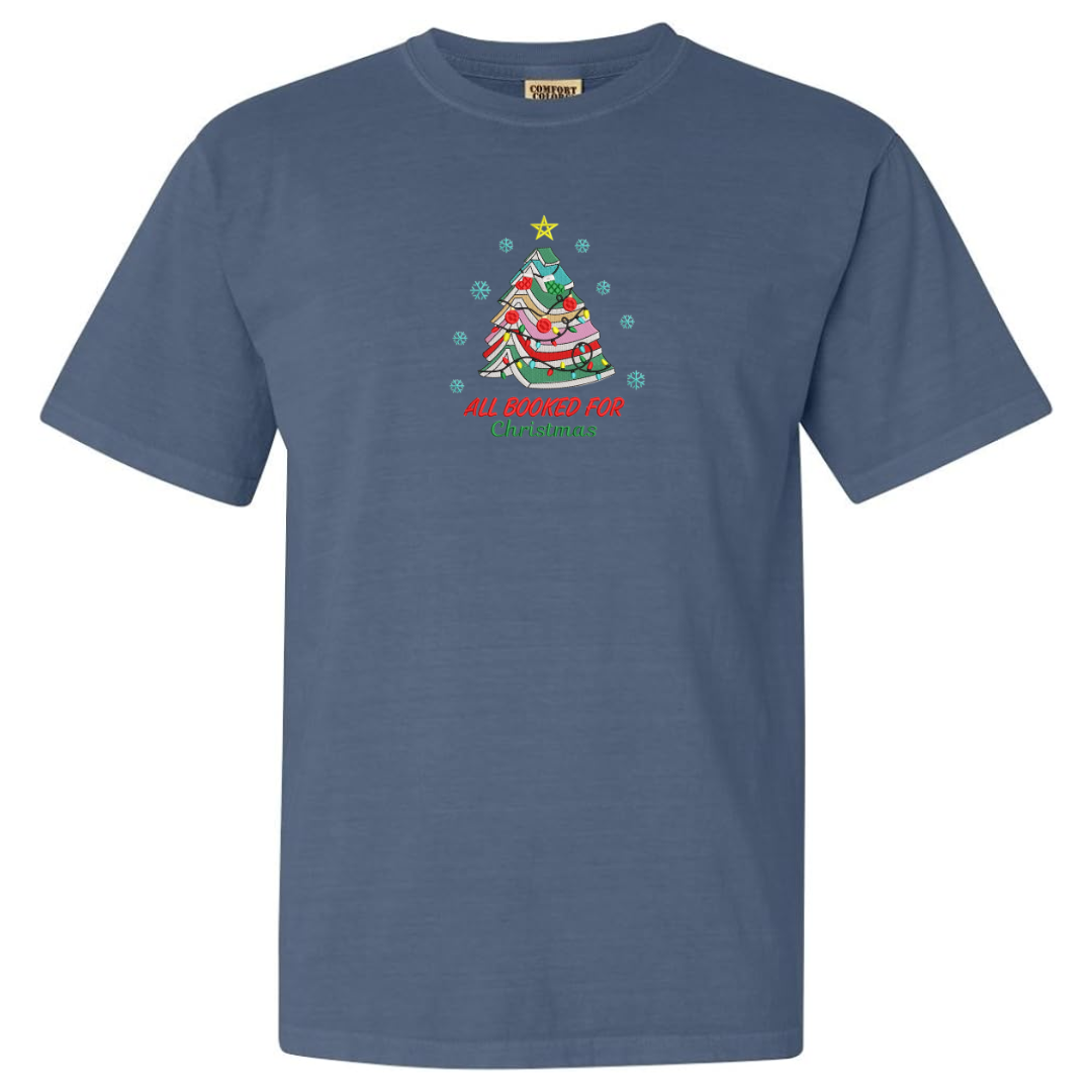 All Booked for Christmas Tee