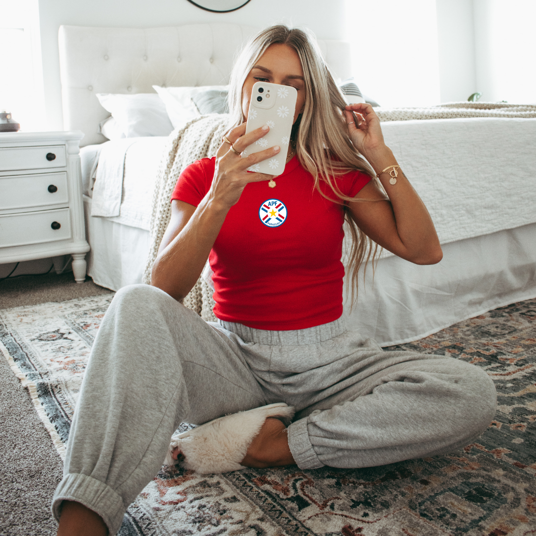 Paraguay Soccer Baby Tee