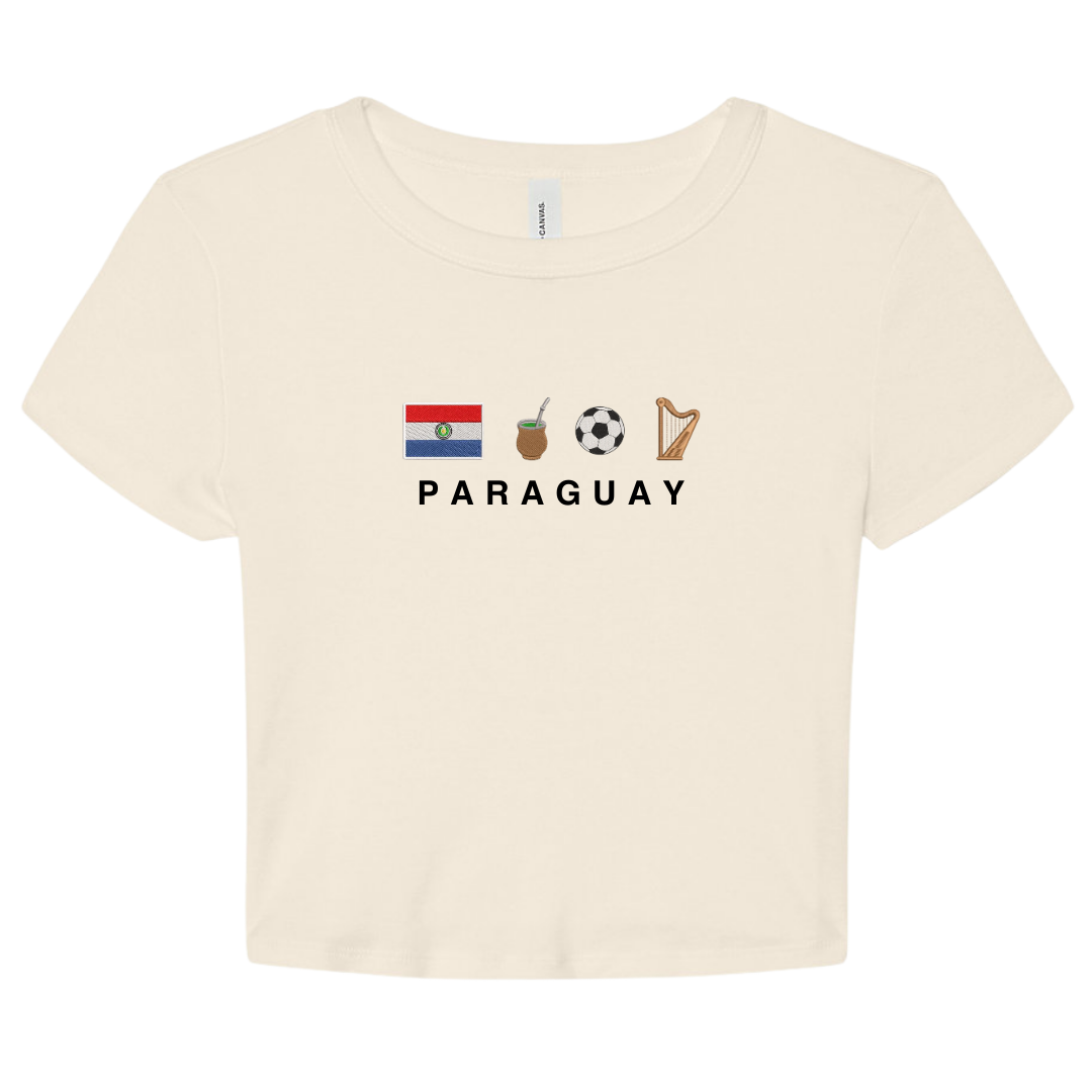 Paraguay Icons Embroidered Baby Tee