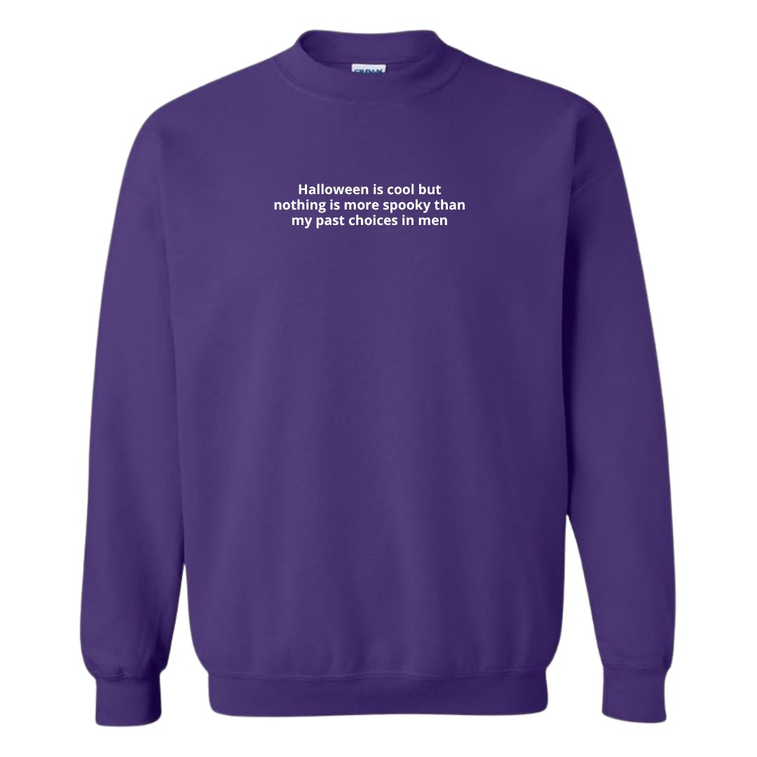 Past Choices in Men Embroidered Crewneck Sweatshirt