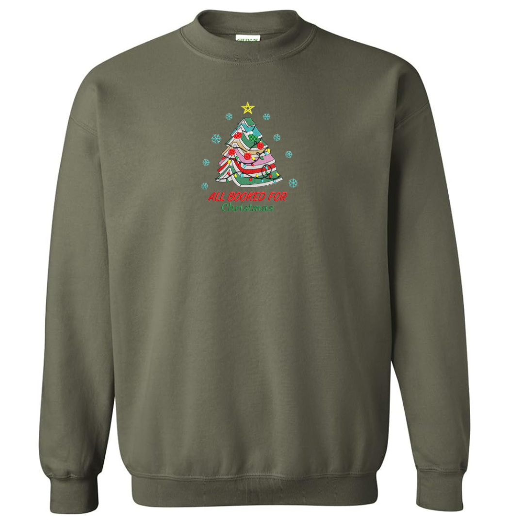 All Booked for Christmas Crewneck