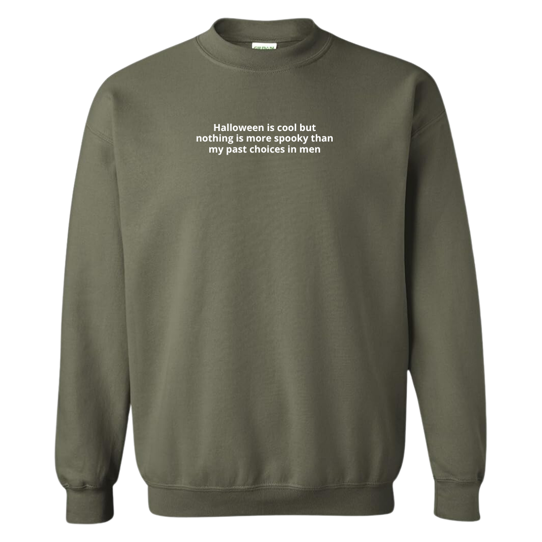 Past Choices in Men Embroidered Crewneck Sweatshirt