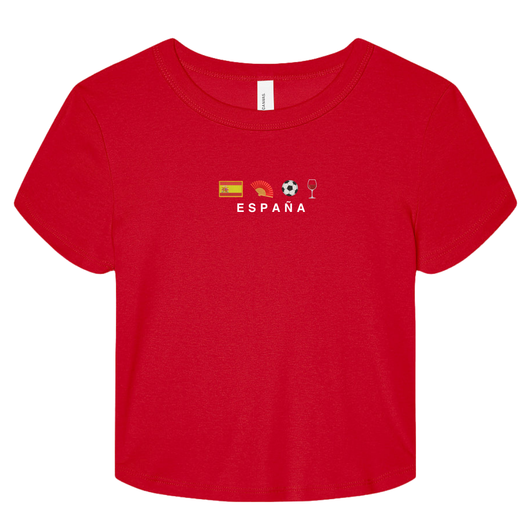 Spain Icons Embroidered Baby Tee