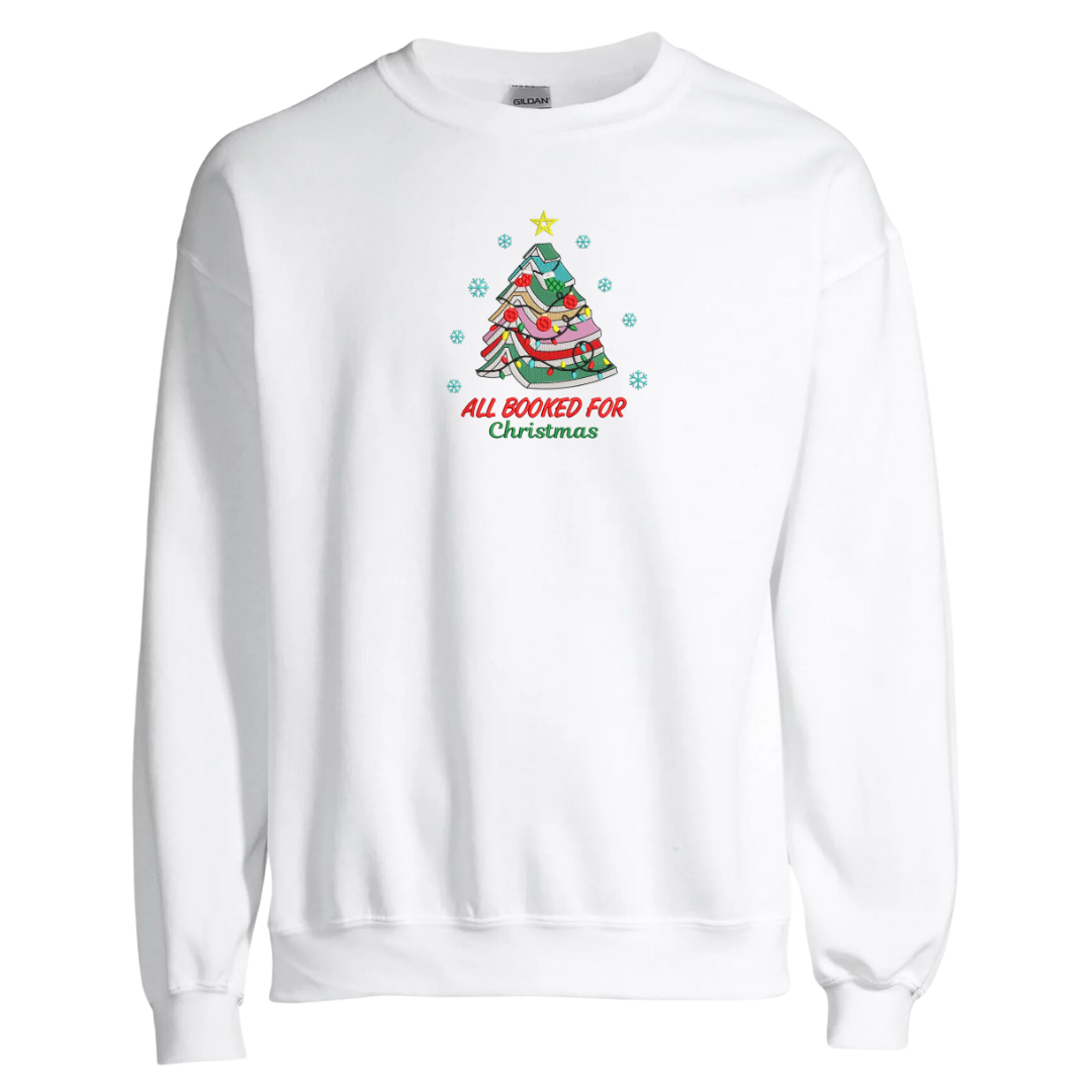 All Booked for Christmas Crewneck