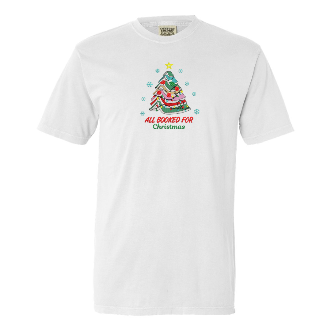 All Booked for Christmas Tee