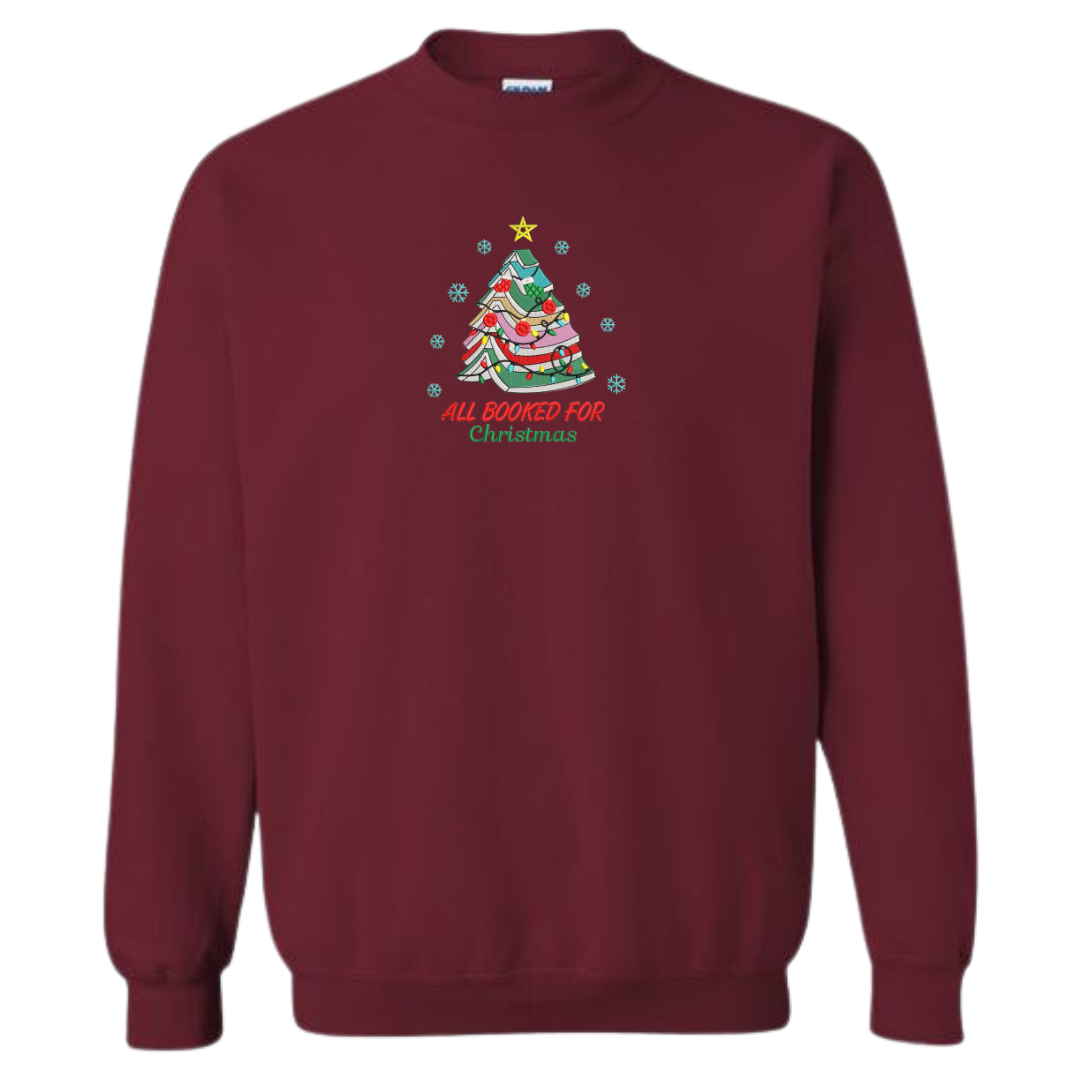 All Booked for Christmas Crewneck