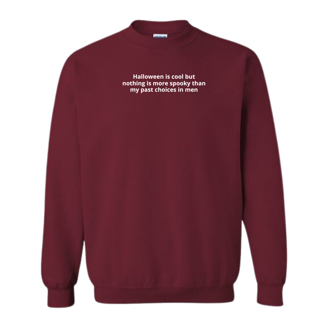 Past Choices in Men Embroidered Crewneck Sweatshirt